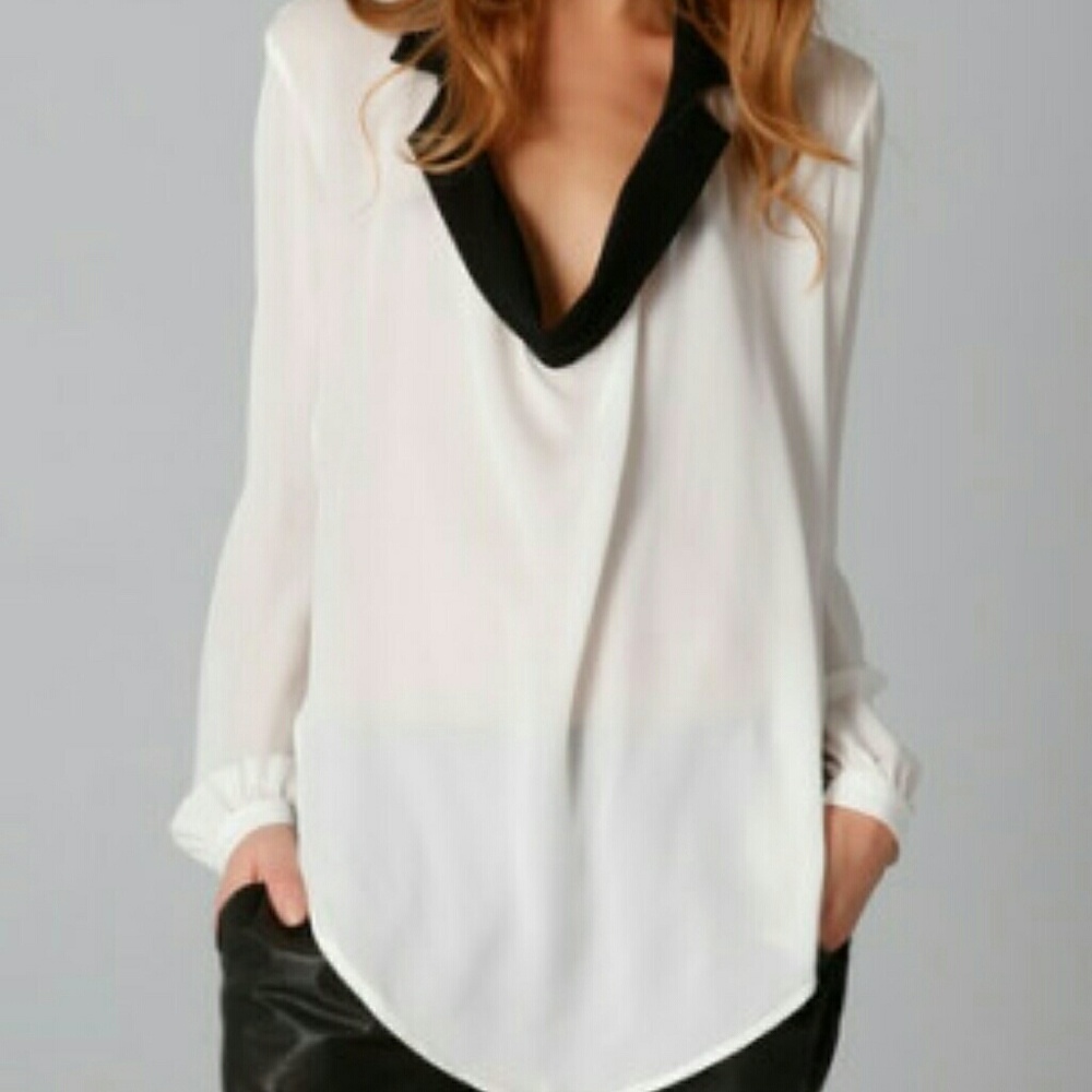 Auth. Haute Hippie Silk Blouse